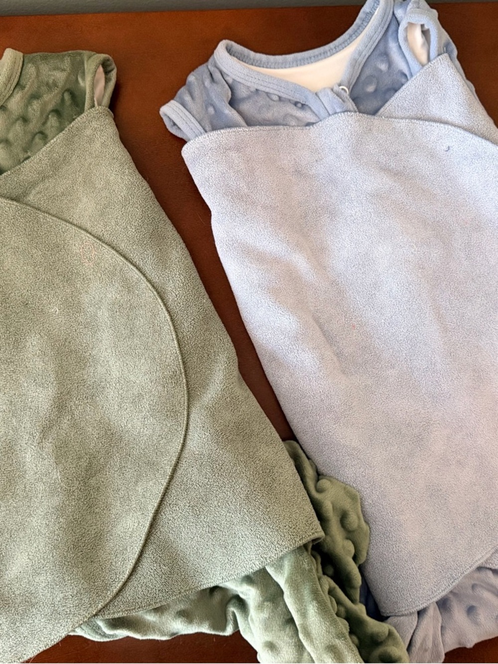 Cozy Kids Sleep Sack - Sage Green & Light Blue